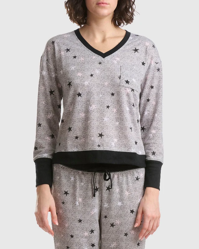 charcoal-star-v-neck-jogger-pj-set