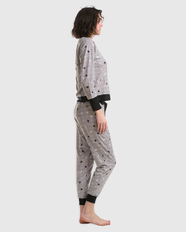 charcoal-star-v-neck-jogger-pj-set