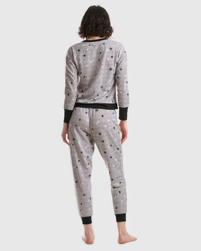 charcoal-star-v-neck-jogger-pj-set