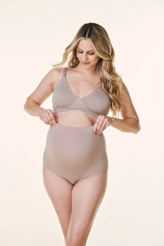 taupe-bravado-high-waist-maternity-underwear