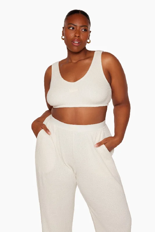 LOUNGE DIP BRA - BLANC