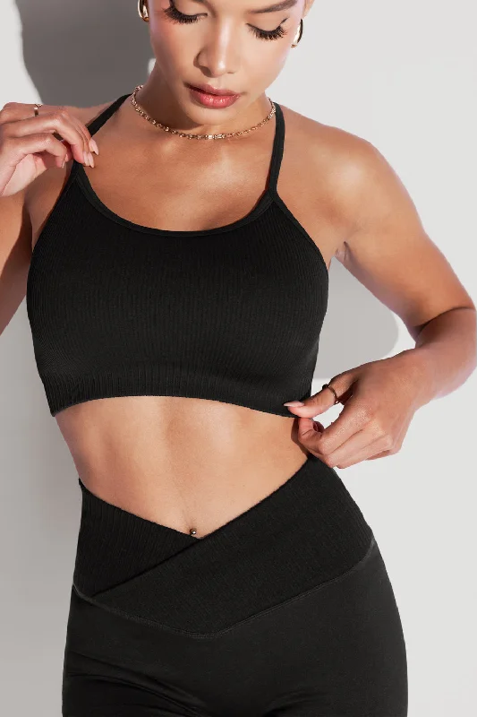 What's the Scoop Seamless Bra - Black