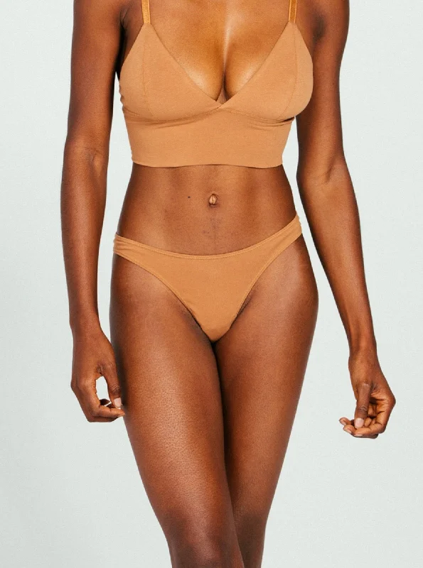 Longline Bralette - Camel