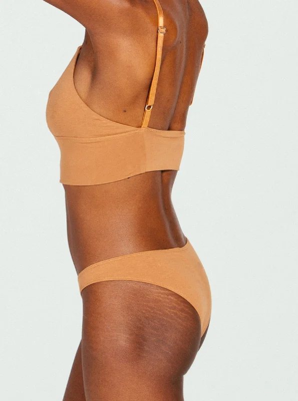 Longline Bralette - Camel