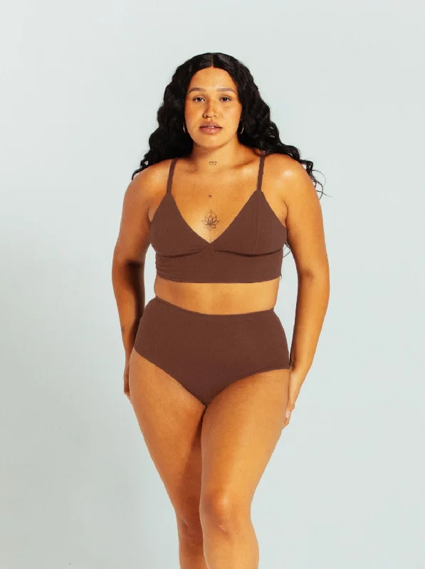 Longline Bralette - Cocoa