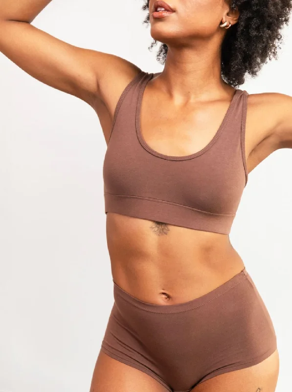 Scoop Bralette - Cocoa