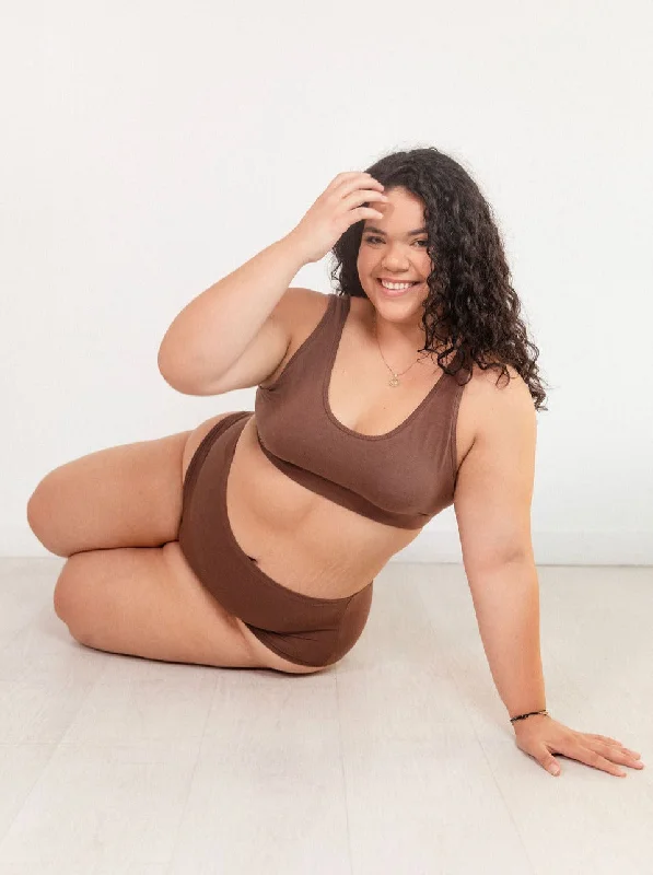 Scoop Bralette - Cocoa