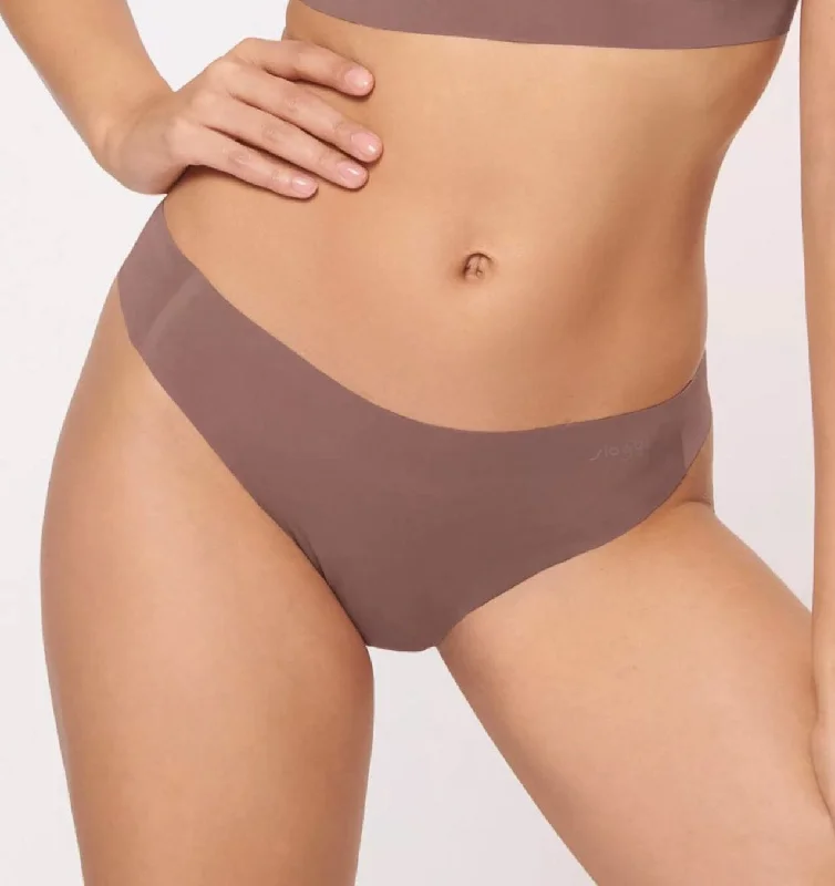 Soft invisible microfibre thong [Rose Taupe]