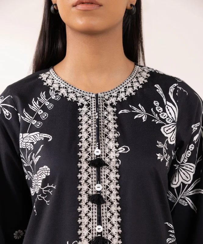 Embroidered Cotton Viscose Shirt