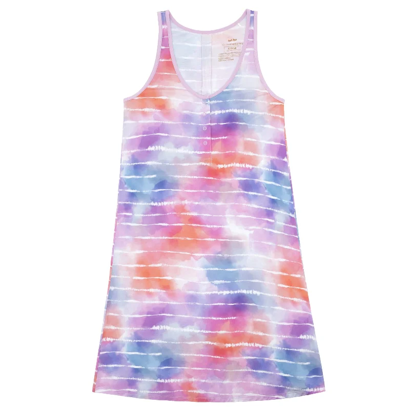 Pastel Tie Dye Dreams Women's Sleeveless Nightgown