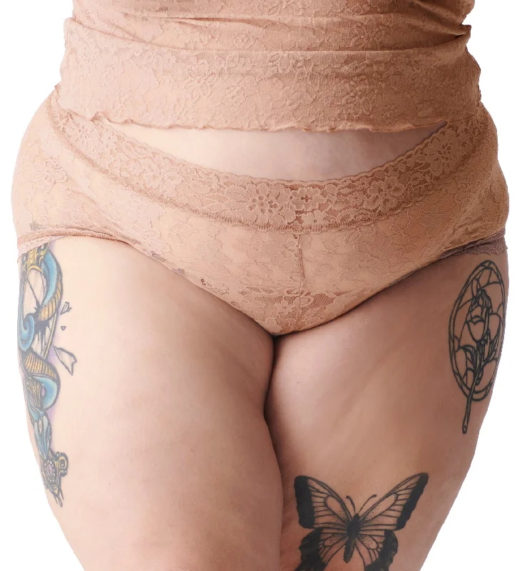 Hanky Panky Daily Lace Boyshort PLUS (771201X) - Taupe