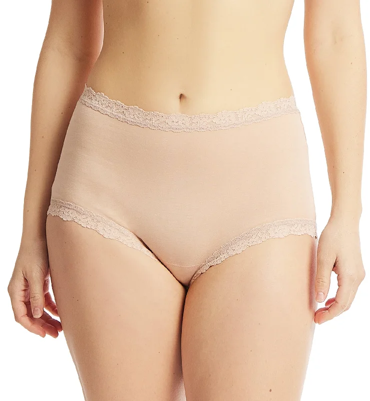 Hanky Panky Supima Cotton High Rise Boyshort (891292) - Chai