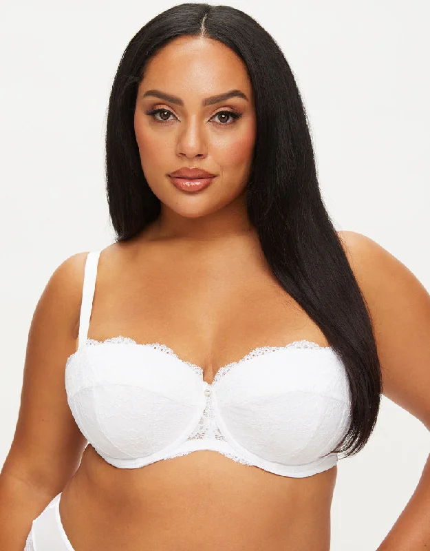 Ann Summers Sexy Lace Planet Padded Balcony Bra White