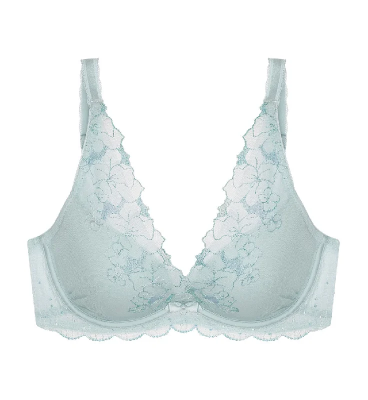 AQUA YIN YANG DEEP V WIRED PUSH-UP BRA