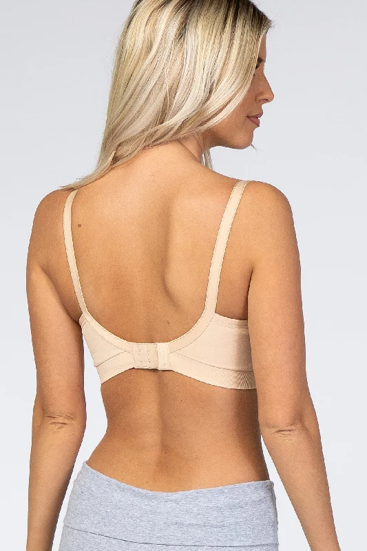 Beige Bravado Designs Plunge Nursing Bra