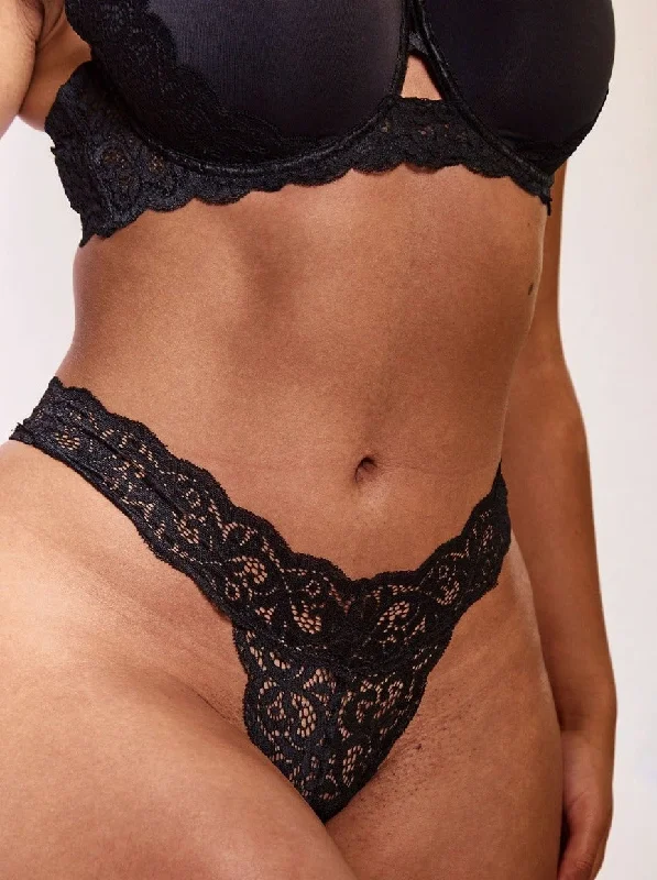 Celeste Thong : Midnight Black