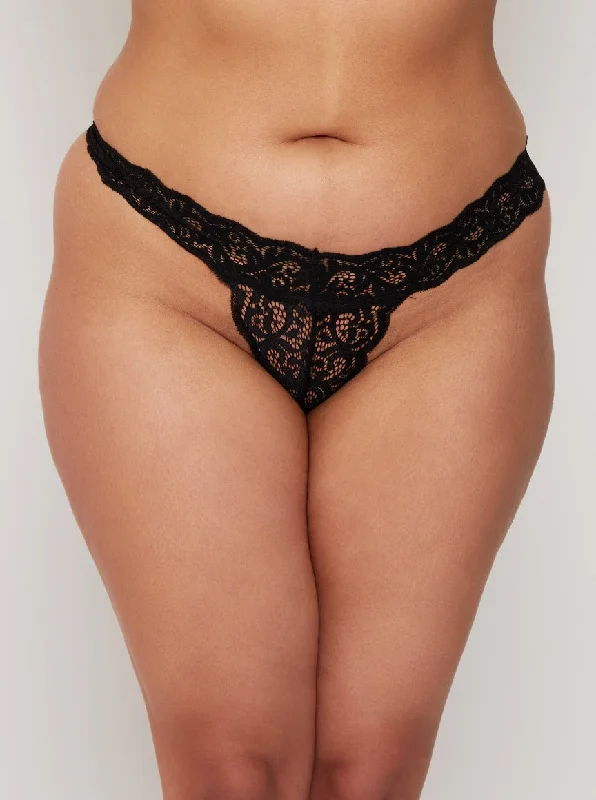 Celeste Thong : Midnight Black