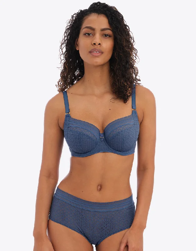 Freya Viva Side Support Bra Lace Vintage Denim