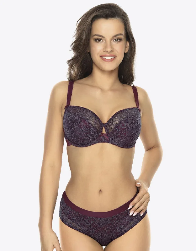 Gaia Liv Balconette Bra Navy Blue