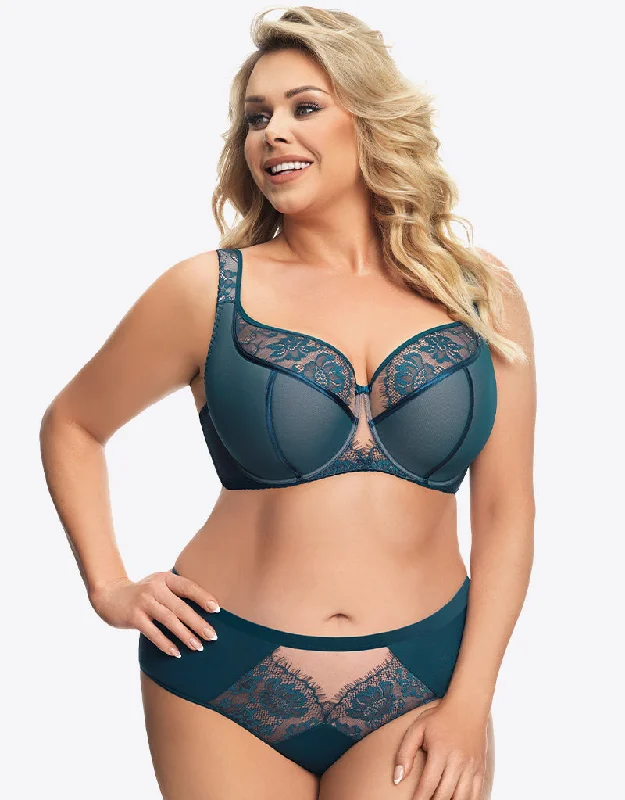 Gorsenia Alicante Balconette Bra Green