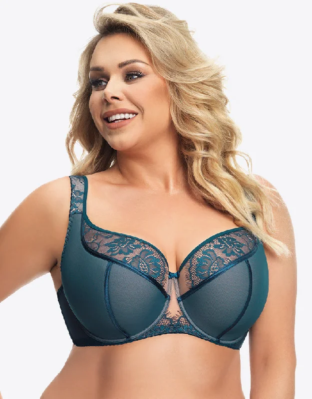 Gorsenia Alicante Balconette Bra Green