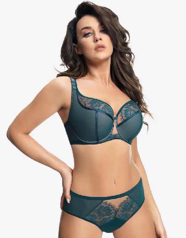 Gorsenia Alicante Balconette Bra Green