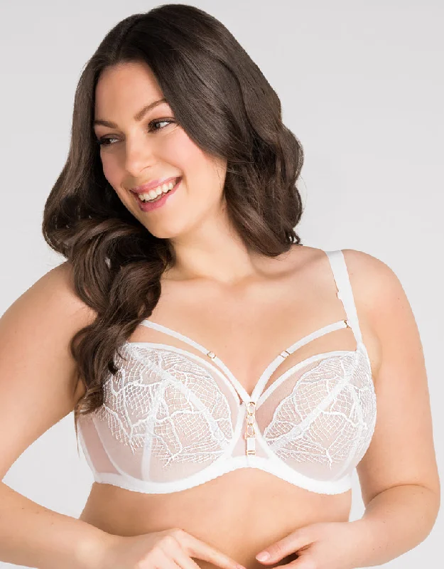 Gorsenia Forever White Balconette Bra White