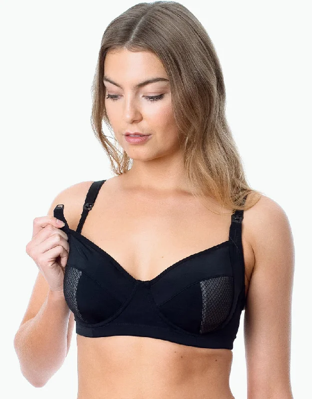 Hot Milk Enlighten Balconette Bra Black