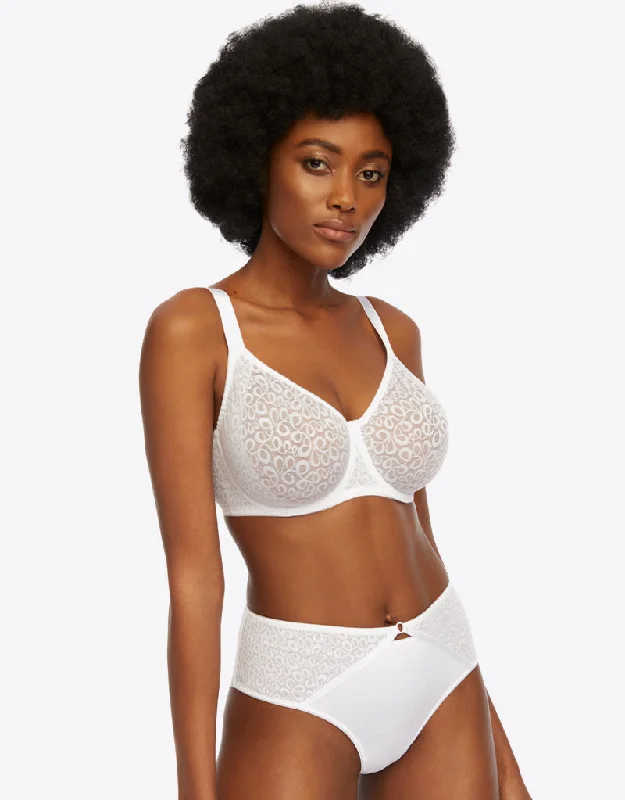 Kinga Clara Balconette Bra White