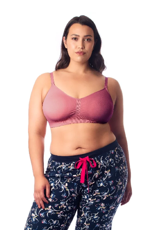 Nursing Sleep/Hospital Bra - NEW Wirefree My Necessity Rose