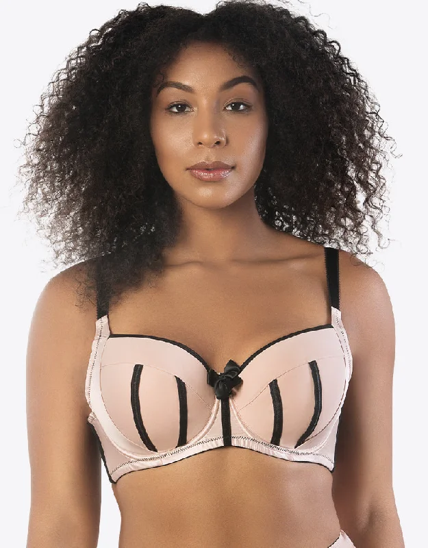 Parfait Charlotte Padded Balconette Bra Cameo Rose/Black