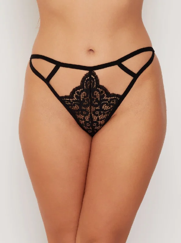 Portia Thong : Midnight Black