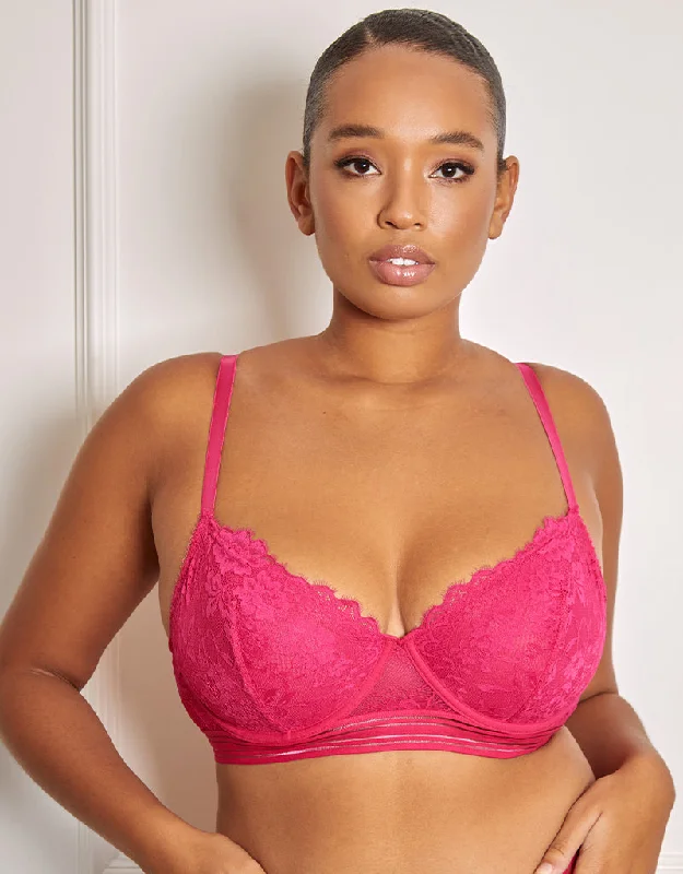 Pour Moi Revolution Underwired Bra Hot Pink