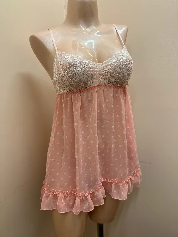 Pink / Ivory Dot / Small / Babydoll