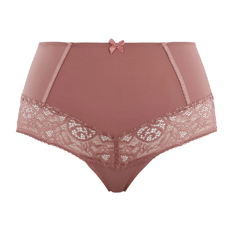 Estel High Waist Brief Rose Gold