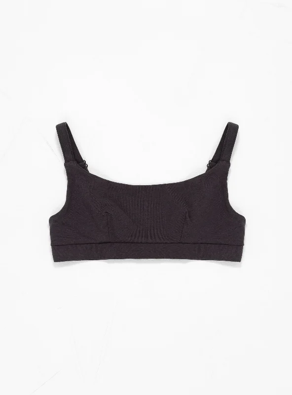 Full Crop Top Charcoal