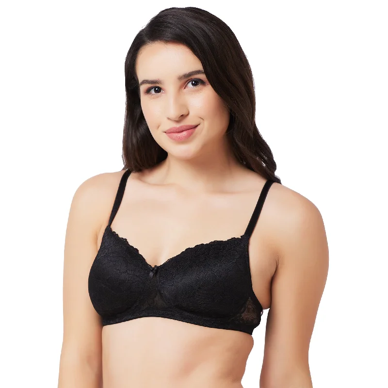 Padded Non Wired Bra Black