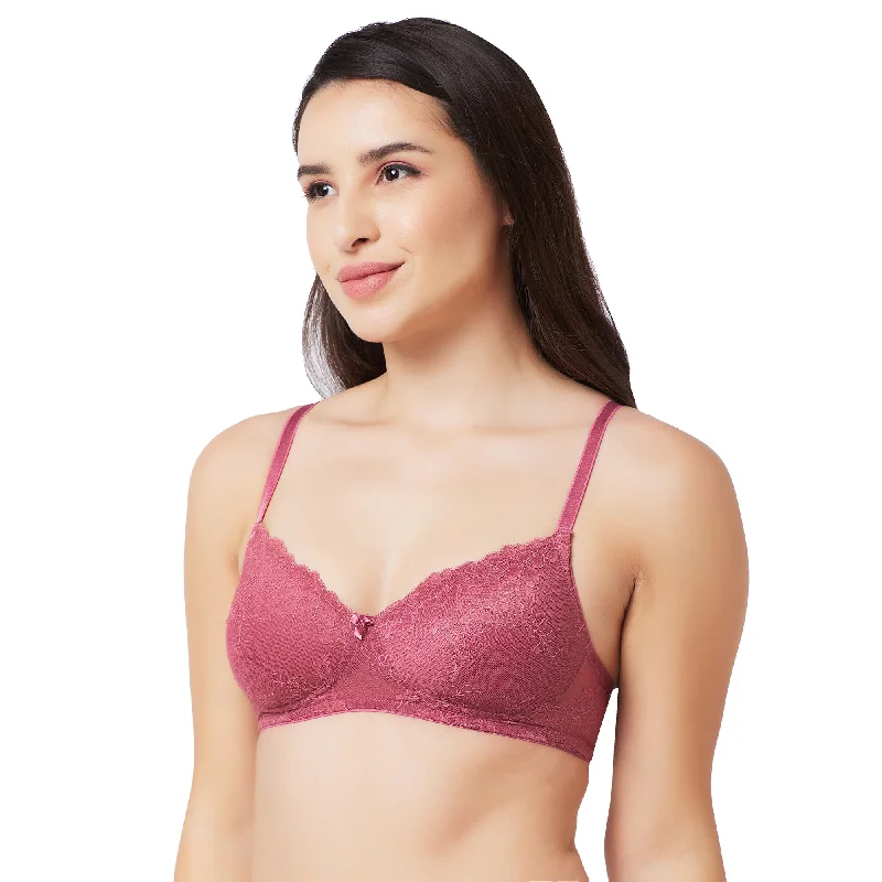 Padded Non Wired Bra Mauve