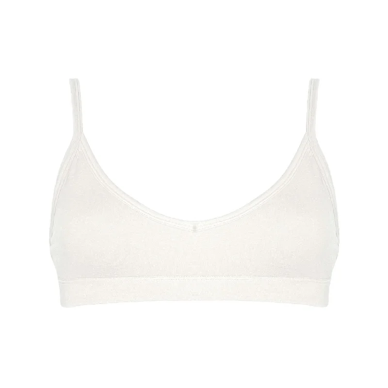 Leona Crop Bra in Natural