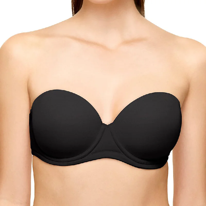 Red Carpet Strapless Bra Black