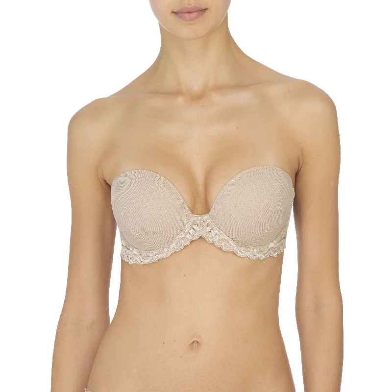 Feathers Lace Plunge Strapless Bra