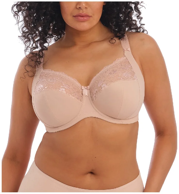 Elomi Morgan Stretch Lace Banded Underwire Bra (4111) - Sahara