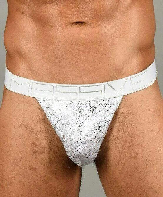 Andrew Christian Thong Massive Snow Lattice Tangas Shinning White 91483 43