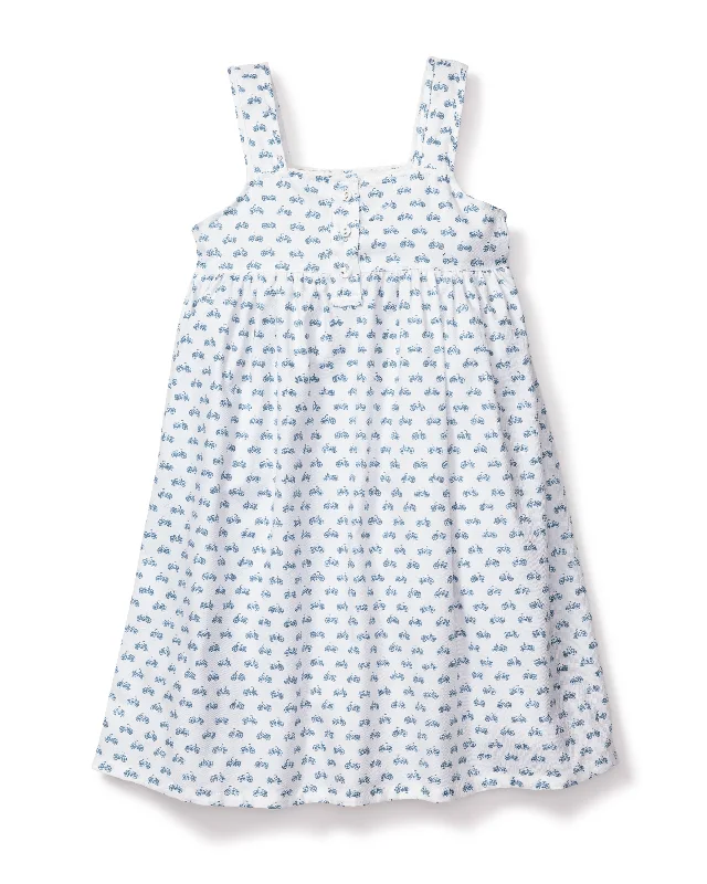 Girl's Twill Charlotte Nightgown in Bicyclette