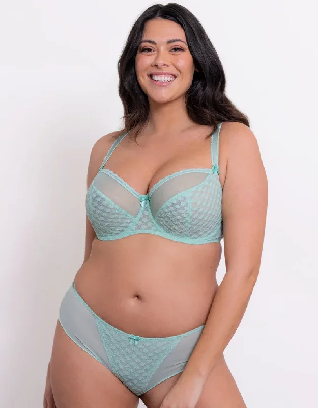 Curvy Kate Dottie Balcony Bra Mint Green