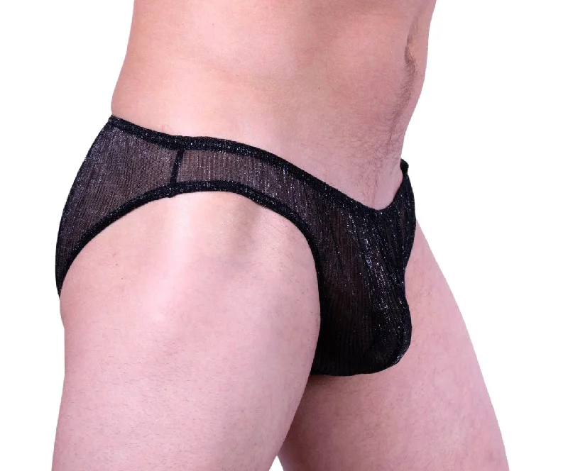 Doreanse Sheer Mini Briefs Mens Underwear Night Tease Black 1301 8