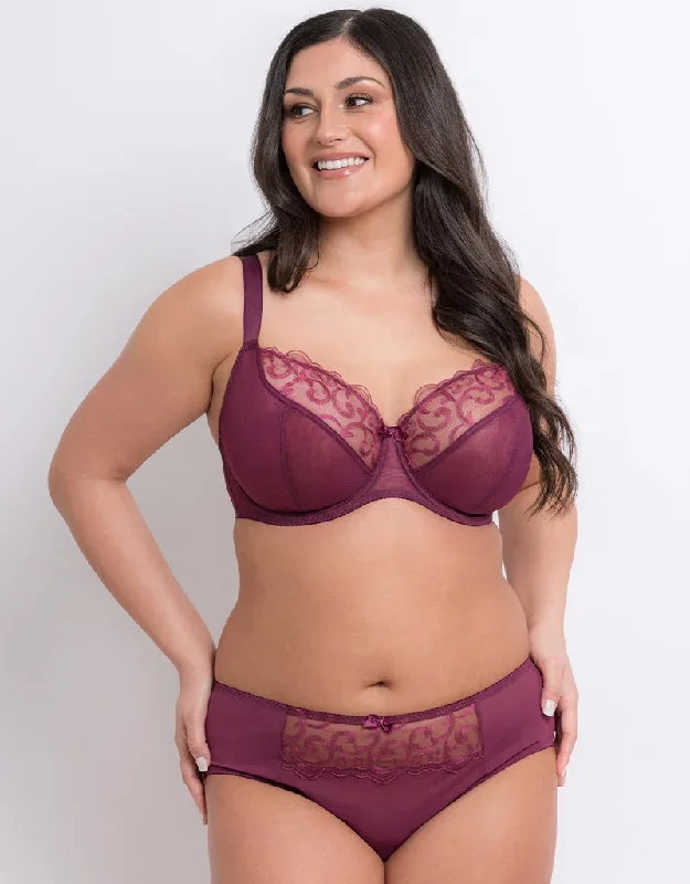 Flirtelle Alice Balcony Bra Plum