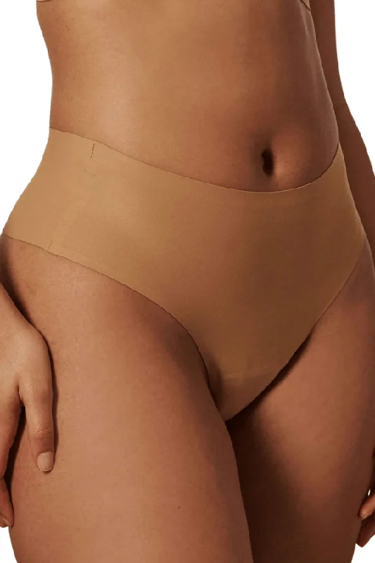 High-Waisted Thong - Neutral