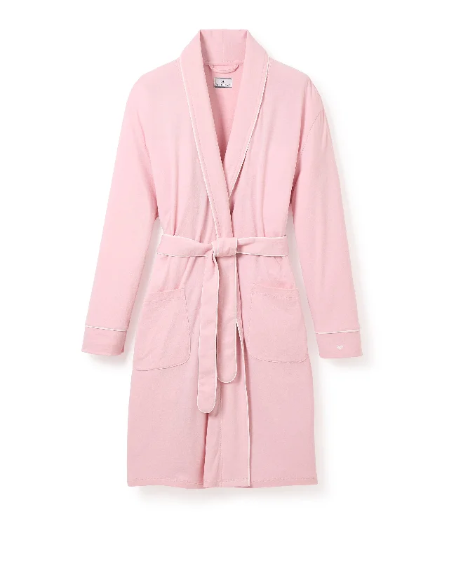 Women's Pima Maternity Robe in Pink