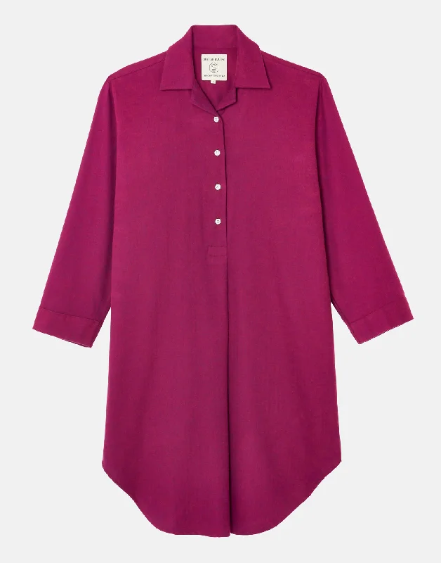 womens-brushed-cotton-nightshirt-cahors-herringbone